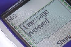 WordPress text message