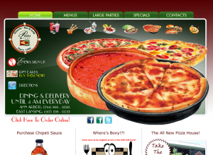ann arbor pizza small business website