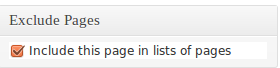 exclude pages